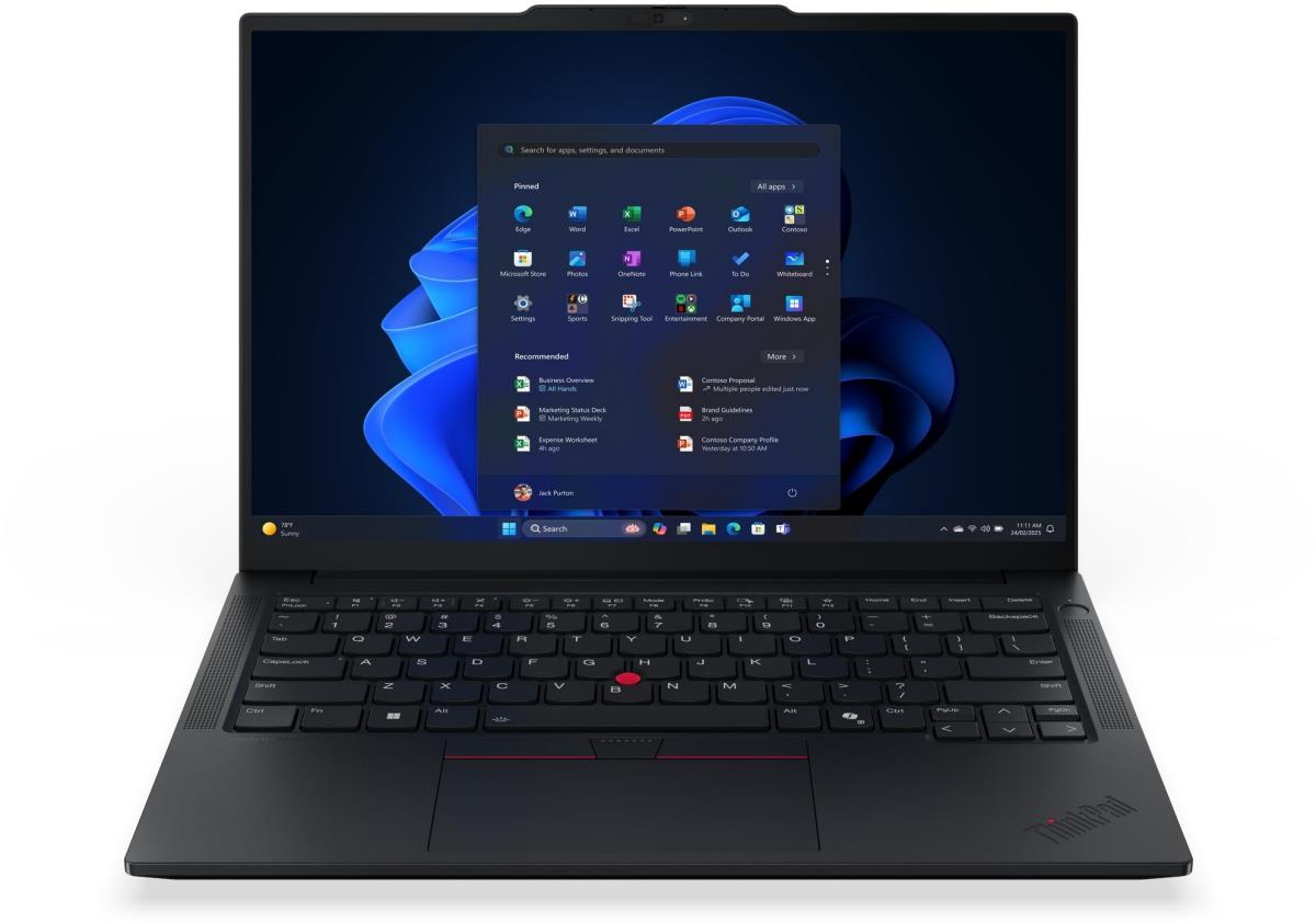 Изображение Ноутбук Lenovo ThinkPad E14 Gen 7 (Intel 240H 2500 МГц/ SSD 1024 ГБ  /RAM 32 ГБ/ 14" 1920x1200/VGA встроенная/ Без ОС) (21T90043FW)