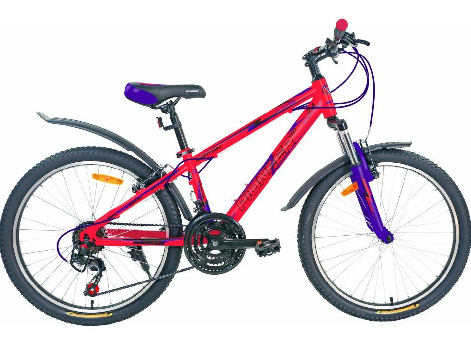 Изображение Велосипед Pioneer Captain 24 (красный, черный, темно-синий/24 "/12.0 ")-2022 года