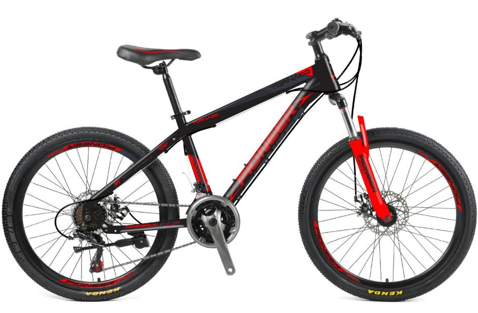 Изображение Велосипед Pioneer Tornado 24 (красный, серый, черный/24 "/14.0 ")-2020 года