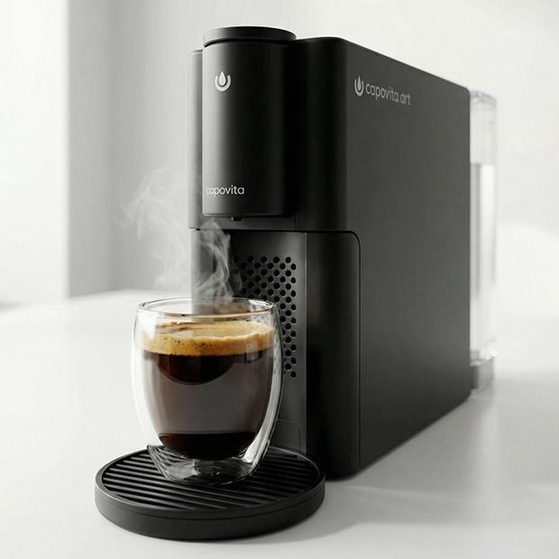 Изображение Кофемашина Capovita Art Black, 301011 (1350 Вт /20 бар/черный)