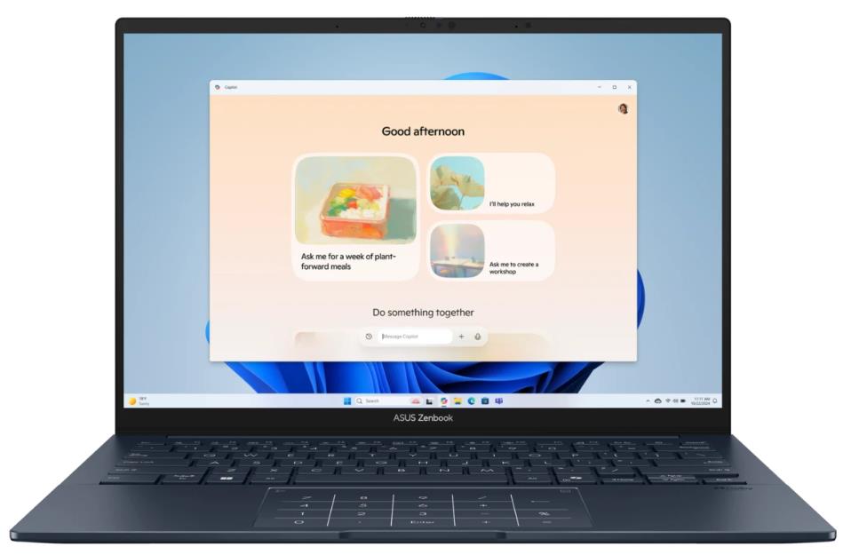 Изображение Ноутбук Asus UX3405CA Zenbook 14 (Intel 225H 1700 МГц/ SSD 1024 ГБ  /RAM 16 ГБ/ 14" 2880x1800/VGA встроенная/ Без ОС) (90NB14W1-M02010)