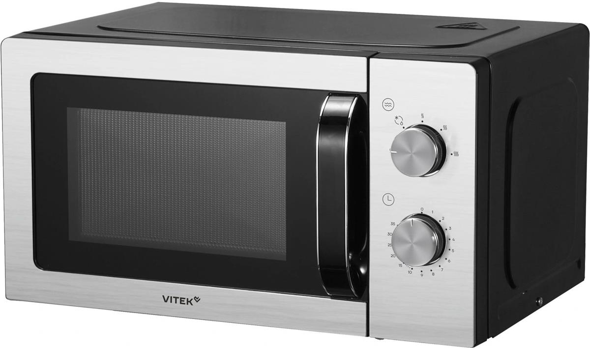 Изображение Микроволновая печь VITEK VT-MW1420 (700 Вт  20 л    черный, стальной)