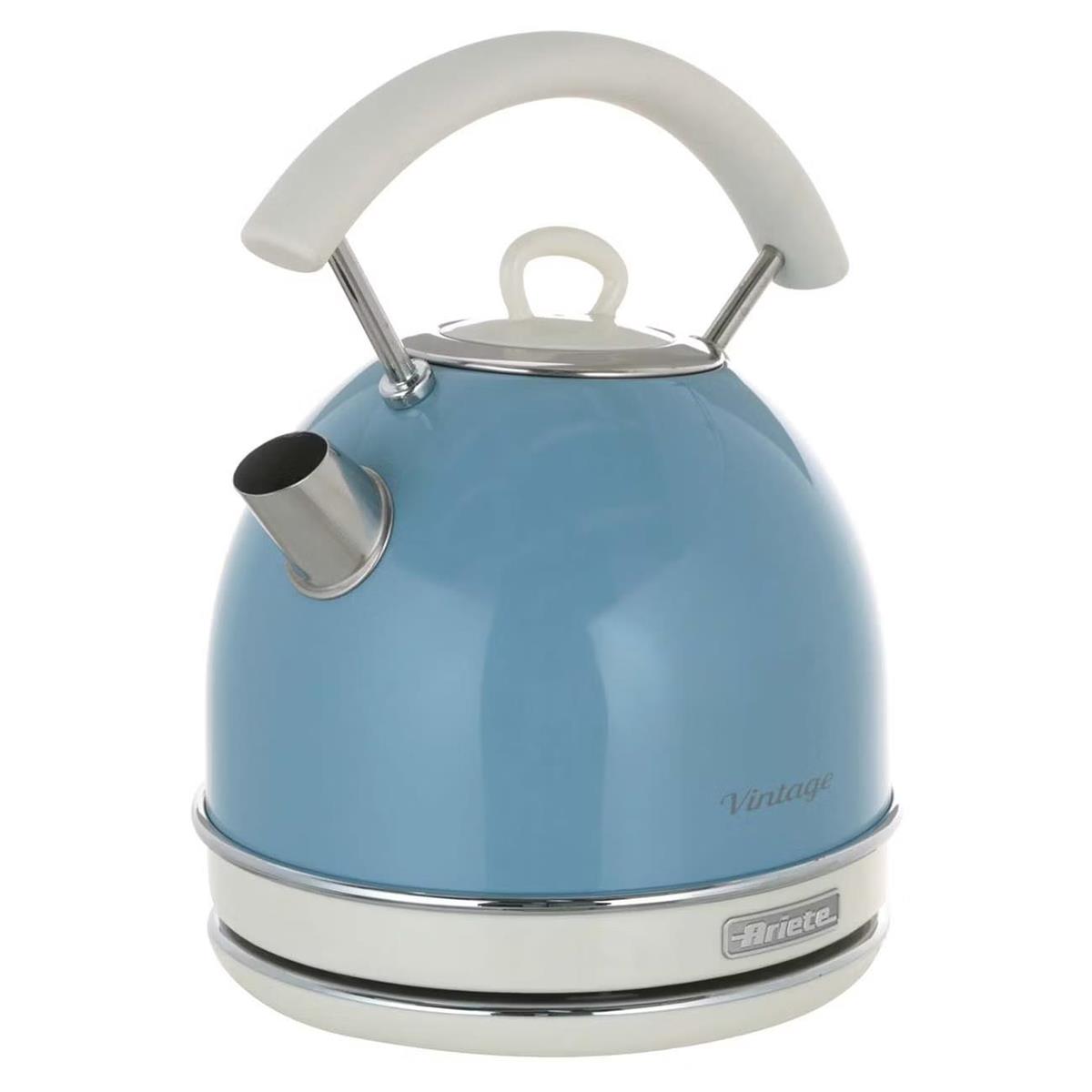Изображение Электрический чайник Ariete 2877/05 Vintage (2000 Вт/1,7 л /нержавеющая сталь/голубой)