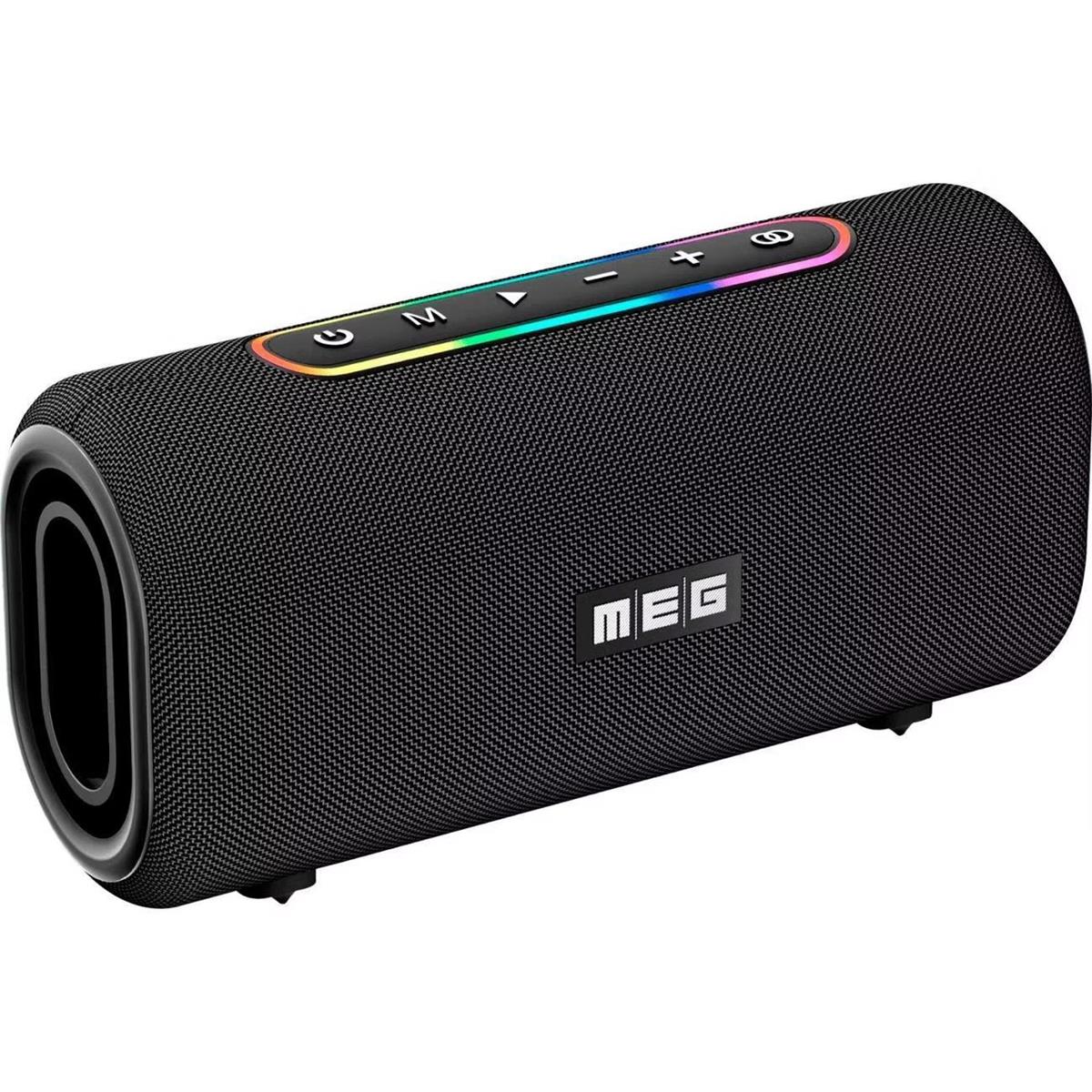 Изображение Портативная акустика MEG SDA060BL 60Вт, Bluetooth, влагозащита IPX5, время работы 12ч (60 Вт   черный)