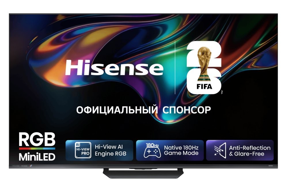 Изображение Телевизор Hisense 55UR8S 55" HDR, 4K Ultra HD Smart TV черный