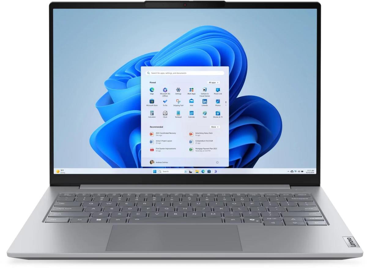 Изображение Ноутбук Lenovo ThinkBook 14 G9 IRL (Intel 240H 2500 МГц/ SSD 1024 ГБ  /RAM 32 ГБ/ 14" 1920x1200/VGA встроенная/ Windows 11 Pro) (21UY006FGQ)