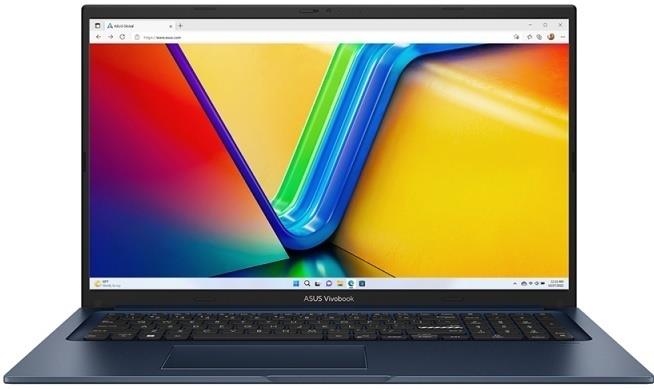 Изображение Ноутбук Asus VivoBook 17 X1704-AU1159 (Intel 150U 1800 МГц/ SSD 512 ГБ  /RAM 16 ГБ/ 17.3" 1920x1080/VGA встроенная/ Без ОС) (90NB13X2-M00RH0)