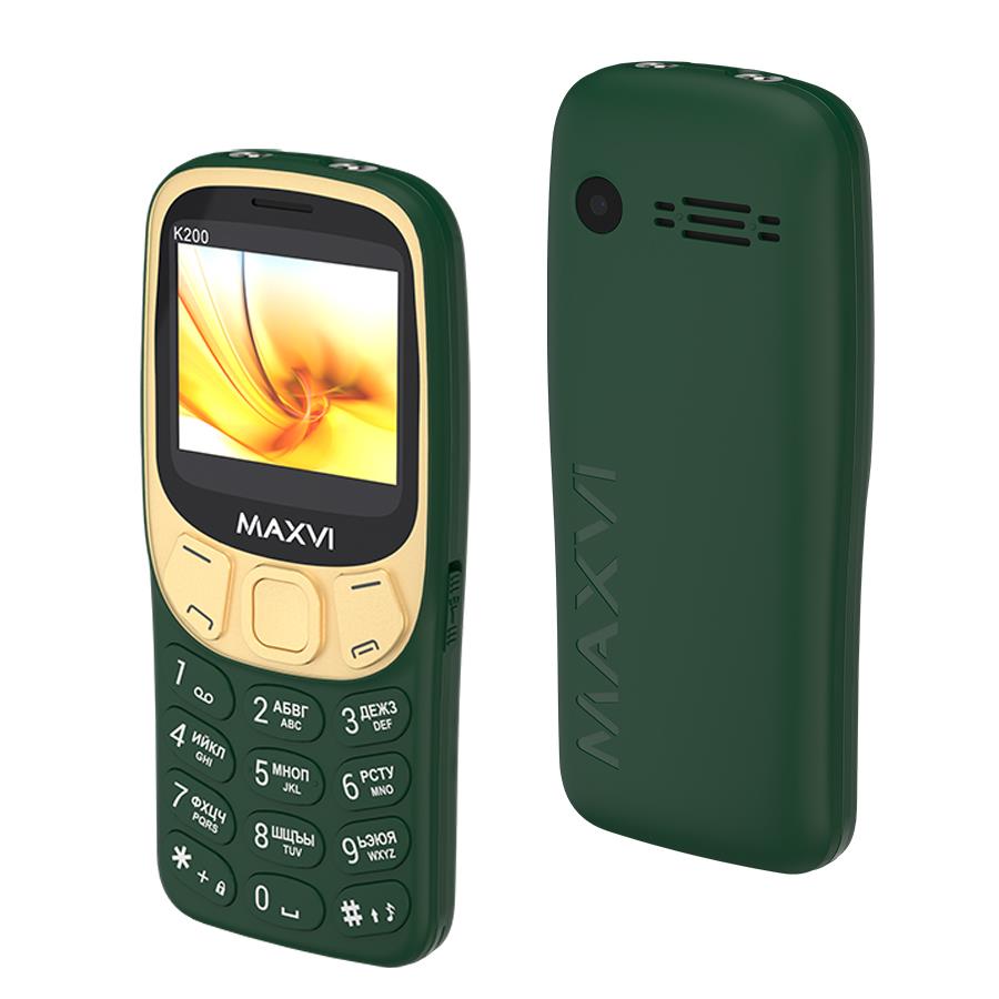 Изображение Мобильный телефон MAXVI K200,темно-зеленый
