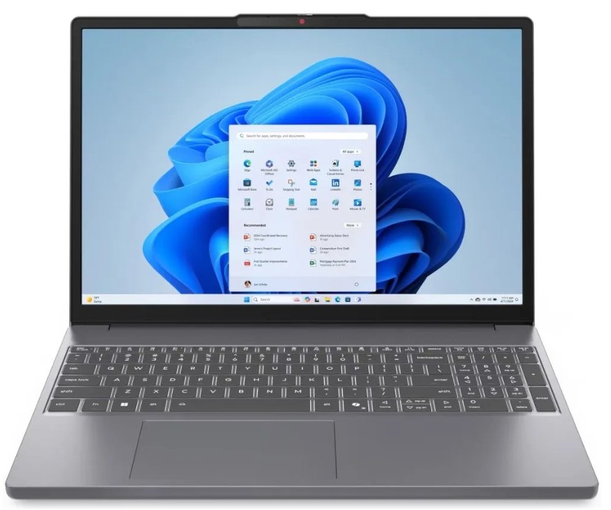Изображение Ноутбук Lenovo IdeaPad Slim 3 16ARP10 (AMD 150 3300 МГц/ SSD 512 ГБ  /RAM 16 ГБ/ 16" 1920x1200/VGA встроенная/ Windows 11 Pro) (83K8009SRK_Win11P)