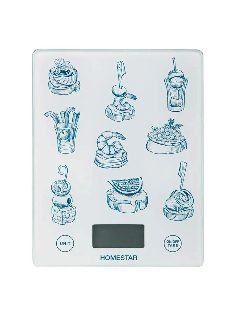 Изображение Весы кухонные HOMESTAR HS-3015А, 7 кг (110056) (белый)