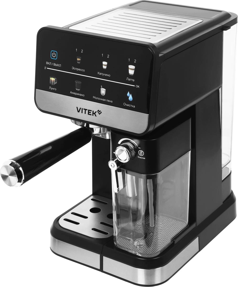 Изображение Кофеварка VITEK VT-CME1503 1350Вт черный (рожковая//1350 Вт )