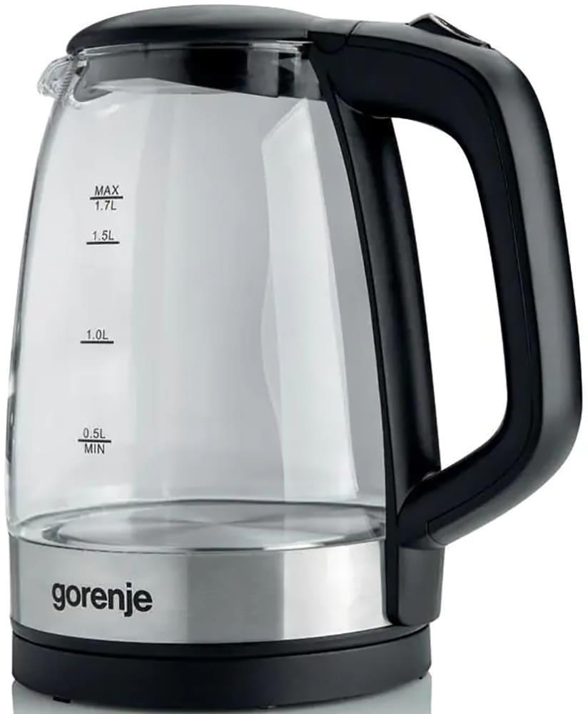 Изображение Электрический чайник Gorenje K17BKS (2200 Вт/1,7 л /стекло, пластик/прозрачный, черный)
