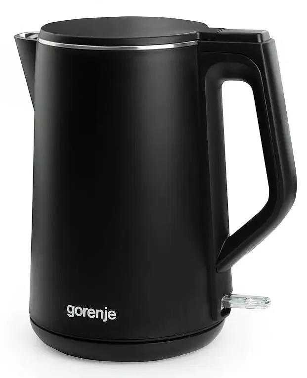 Изображение Электрический чайник Gorenje K15DWBK (2200 Вт/1,5 л /металл, пластик/черный)