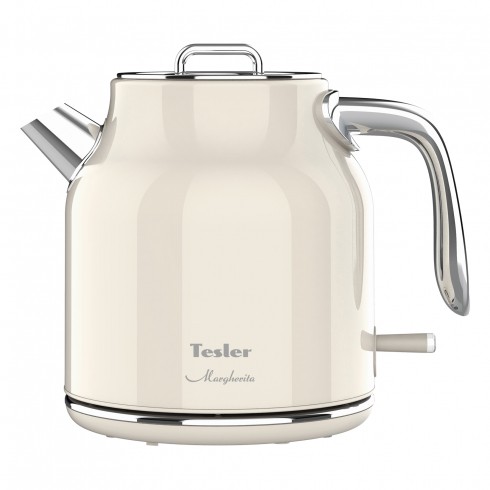 Изображение Электрический чайник Tesler KT-1756 (2200 Вт/1,7 л /нержавеющая сталь/бежевый)