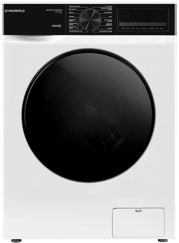 Изображение Стиральная машина MAUNFELD MFWM127ISTWH054, белый (фронтальная, 7 кг, 1200 об/мин )